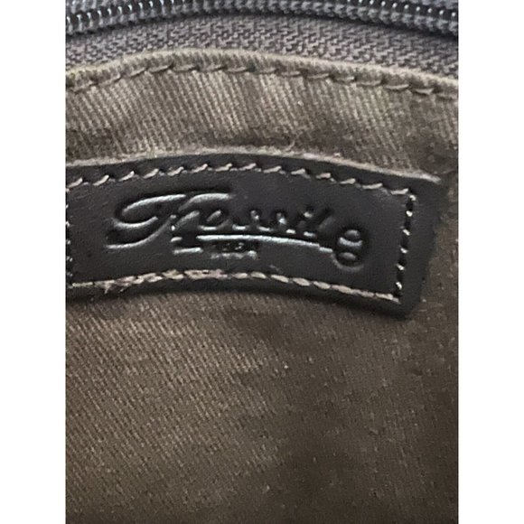 Vintage Fossil Leather Handbag Crossbody Shoulder Purse Brown Small Minimalist - Picture 10 of 10